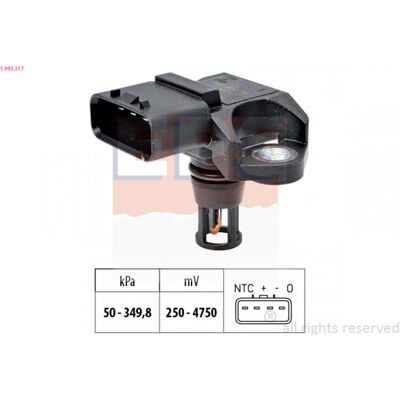Sensor de Presión Barométrica Facet 1.993.317 - Rango 50-349,8 kPa Sensor de Presión Barométrica Facet 1.993.317 - Rango 50-349,8 kPa