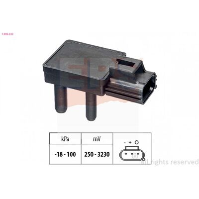 FACET EPS 1.993.332 Sensor de Presión - Compatibilidad Vehicular FACET EPS 1.993.332 Sensor de Presión - Compatibilidad Vehicular