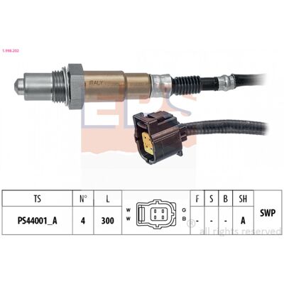 Sonda lambda EPS 1.998.202 - Calefacción, Italia, Equivalente OE - Sensor de coche Sonda lambda EPS 1.998.202 - Calefacción, Italia, Equivalente OE - Sensor de coche