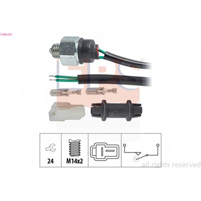 EPS 1.860.225 Interruptor de luz antiniebla trasera - Switch EPS 1.860.225 Interruptor de luz antiniebla trasera - Switch
