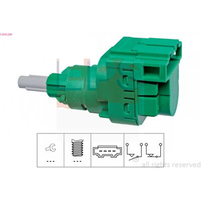 Interruptor de luces de freno Volkswagen Golf 4 - Equivalente OE Interruptor de luces de freno Volkswagen Golf 4 - Equivalente OE