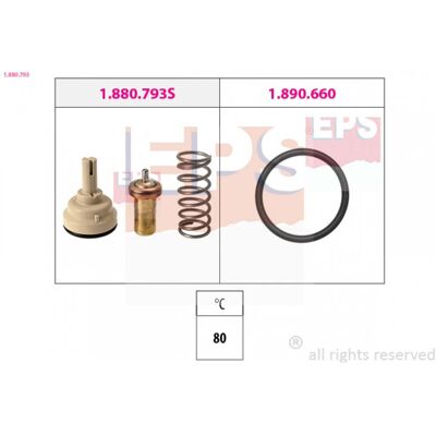 EPS 1.880.793 Termostato - Temperatura del agua 80°C - Calidad OE EPS 1.880.793 Termostato - Temperatura del agua 80°C - Calidad OE