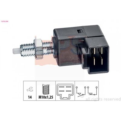 Interruptor de luz de freno Hyundai KIA - M10x1,25 - Mecánico Interruptor de luz de freno Hyundai KIA - M10x1,25 - Mecánico