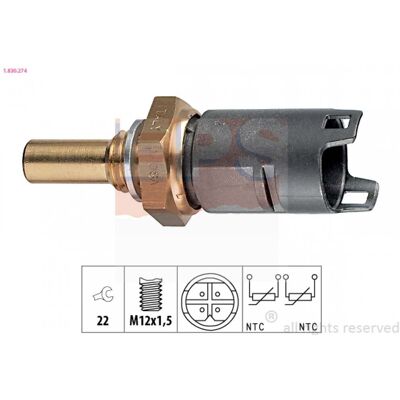 EPS 1.830.274 Sensor de temperatura de refrigerante - Sensor EPS 1.830.274 Sensor de temperatura de refrigerante - Sensor