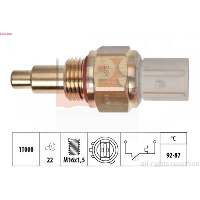 Honda 1850050 - Termostato ventilador de enfriamiento OEM Equivalente Italia Honda 1850050 - Termostato ventilador de enfriamiento OEM Equivalente Italia