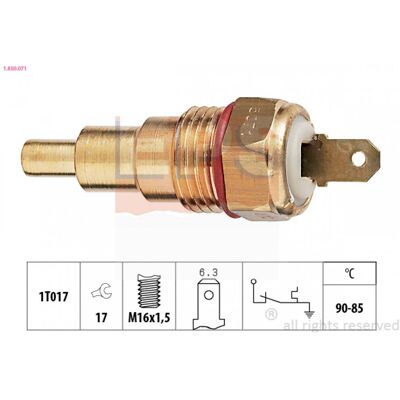 Interruptor de temperatura Valeo 1.850.071 - Ventilador de radiador Interruptor de temperatura Valeo 1.850.071 - Ventilador de radiador