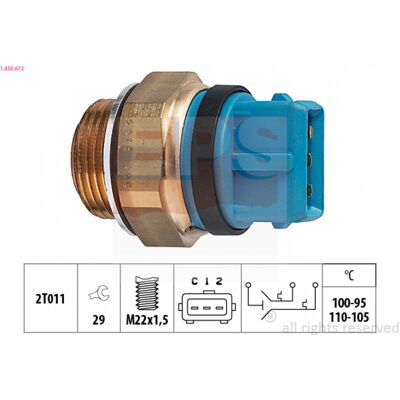 Facet 1850672 Interruptor de temperatura - Equivalente OE Facet 1850672 Interruptor de temperatura - Equivalente OE