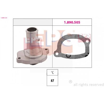 Termostato EPS 87 - Equivalente OE para Fiat y Lancia Termostato EPS 87 - Equivalente OE para Fiat y Lancia