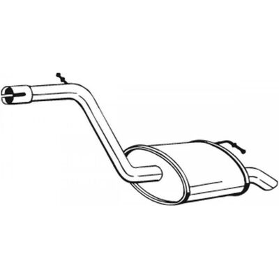 BOSAL - 154-181 - Ford Mondeo 3 Kombi - Trasero - Silenciador de escape BOSAL - 154-181 - Ford Mondeo 3 Kombi - Trasero - Silenciador de escape