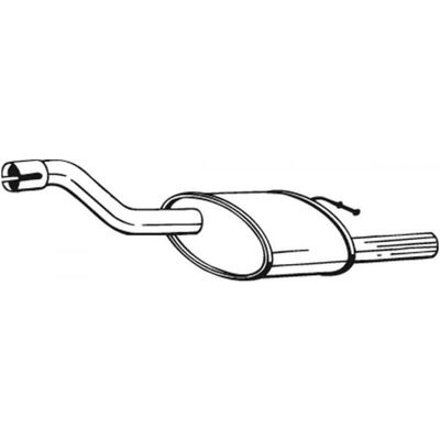 Silenciador trasero BOSAL 154-373 para Ford Focus Mk1 - Escape Silenciador trasero BOSAL 154-373 para Ford Focus Mk1 - Escape