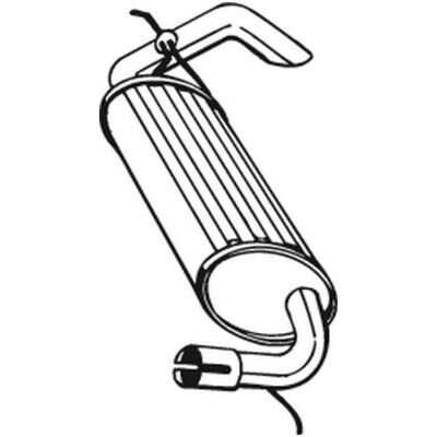 Bosal 211-393 Silenciador de escape - Parte de escape Bosal 211-393 Silenciador de escape - Parte de escape