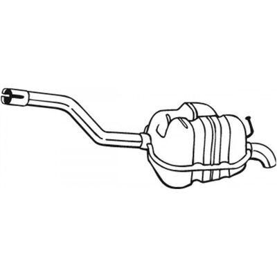 Silenciador Bosal 233-161 - Silenciador para VW Jetta 3, Golf 5, Golf 6 Silenciador Bosal 233-161 - Silenciador para VW Jetta 3, Golf 5, Golf 6