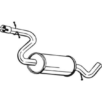 Bosal 233-437 Silenciador Intermedio - Escape Bosal 233-437 Silenciador Intermedio - Escape