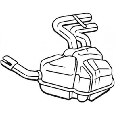 Silencioso trasero Bosal 247-041 - silenciador de escape Silencioso trasero Bosal 247-041 - silenciador de escape