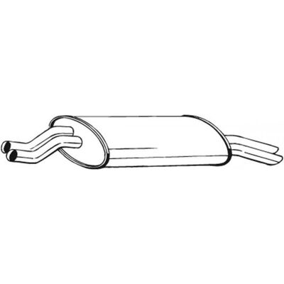 Silencioso trasero BOSAL 247-981 para BMW Serie 3 Silencioso trasero BOSAL 247-981 para BMW Serie 3