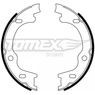 Zapatas de freno para eje trasero TOMEX TX 23-38 - Frenos Zapatas de freno para eje trasero TOMEX TX 23-38 - Frenos