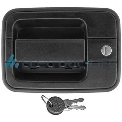 Manija de puerta eléctrica ZR80358 - Izquierda, Negra, con llave para IVECO EuroCargo I-III Manija de puerta eléctrica ZR80358 - Izquierda, Negra, con llave para IVECO EuroCargo I-III