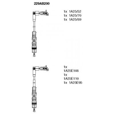 Cables de encendido Bremi para Mercedes-Benz V-Class Cables de encendido Bremi para Mercedes-Benz V-Class