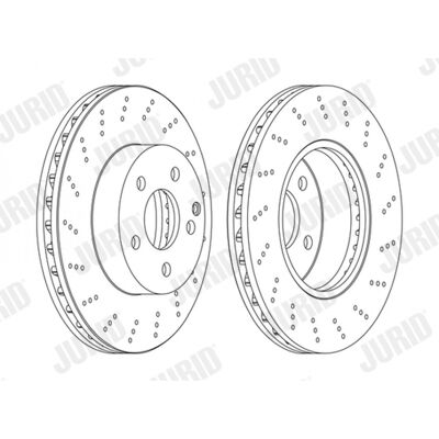 JURID 562619JC-1 Disco de freno - Mercedes-Benz Clase C JURID 562619JC-1 Disco de freno - Mercedes-Benz Clase C