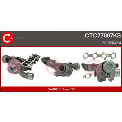 CASCO CTC77007KS Turbo - Escape de gases - Opel Saab CASCO CTC77007KS Turbo - Escape de gases - Opel Saab