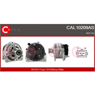 CASCO CAL10209AS - Alternador CASCO CAL10209AS - Alternador