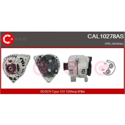 CASCO CAL10278AS - Alternador Números OEM CASCO CAL10278AS - Alternador Números OEM