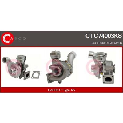 Casco CTC74003KS Turbo - Turbo de gases de escape para Fiat & Alfa Romeo Casco CTC74003KS Turbo - Turbo de gases de escape para Fiat & Alfa Romeo