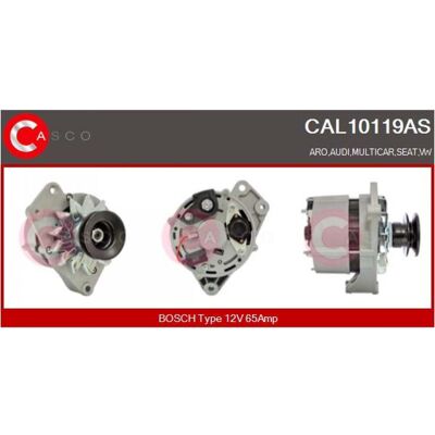 CASCO CAL10119AS - Alternador para vehículos VAG CASCO CAL10119AS - Alternador para vehículos VAG