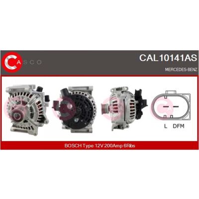 Casco CAL10141AS - Generador con polea de 6 ranuras - Generador Casco CAL10141AS - Generador con polea de 6 ranuras - Generador