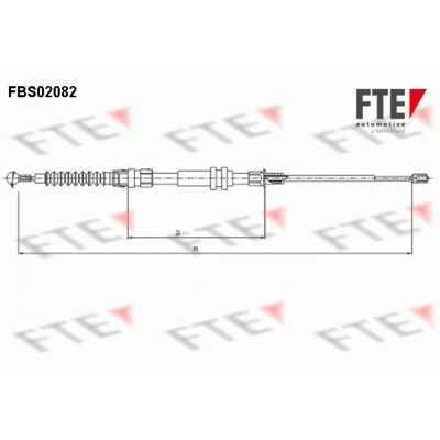 FTE 9250082 Cable de Freno - Sistema de Frenos FTE 9250082 Cable de Freno - Sistema de Frenos