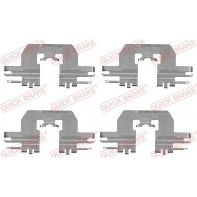 Quick Brake 109-1724 Kit de accesorios para pastillas de freno traseras - Tipo de freno Quick Brake 109-1724 Kit de accesorios para pastillas de freno traseras - Tipo de freno