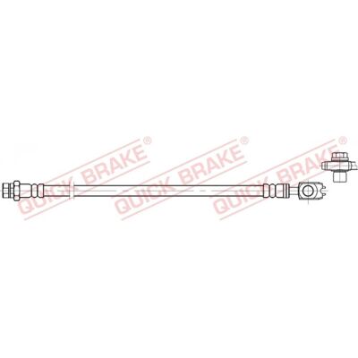 Manguera de freno Seat Skoda - 247mm Flexible con rosca M10x1 Manguera de freno Seat Skoda - 247mm Flexible con rosca M10x1