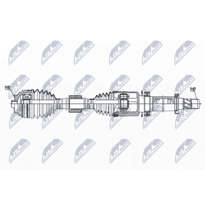 NTY NPW-BM-171 Eje de transmisión - Delantero derecho para Mini/BMW 6 velocidades NTY NPW-BM-171 Eje de transmisión - Delantero derecho para Mini/BMW 6 velocidades