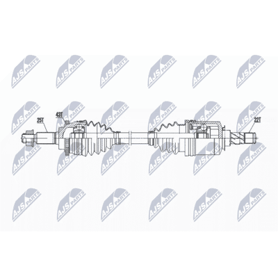 Nty Eje delantero izquierdo para Suzuki Swift 3 Nty Eje delantero izquierdo para Suzuki Swift 3