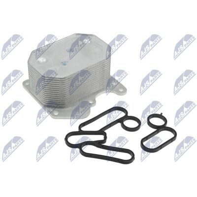 Enfriador de aceite de agua de aluminio NTY CCL-FR-020 para Ford 2007522 Enfriador de aceite de agua de aluminio NTY CCL-FR-020 para Ford 2007522