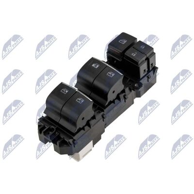 Interruptor de ventana Toyota EWS-TY-026 - cromo/negro Interruptor de ventana Toyota EWS-TY-026 - cromo/negro