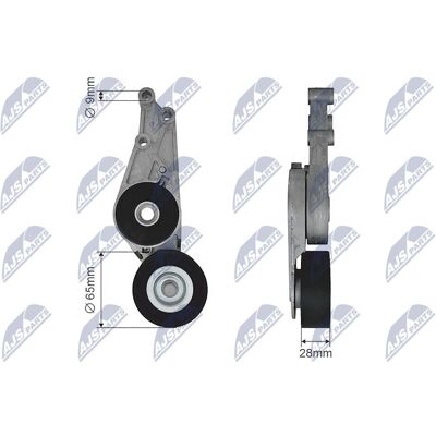 Polea tensor de distribución NTY - Compatible con Audi A4, A6, Seat Exeo Polea tensor de distribución NTY - Compatible con Audi A4, A6, Seat Exeo