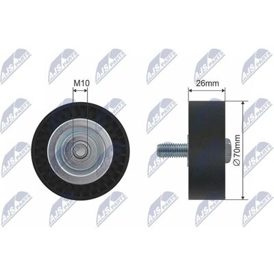 Polea de guía NTY RNK-BM-005 para BMW - 26mm de ancho Polea de guía NTY RNK-BM-005 para BMW - 26mm de ancho