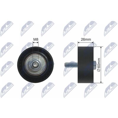 Polea tensora de correa en V NTY RNK-CT-007 - Citroën Berlingo C2 Polea tensora de correa en V NTY RNK-CT-007 - Citroën Berlingo C2