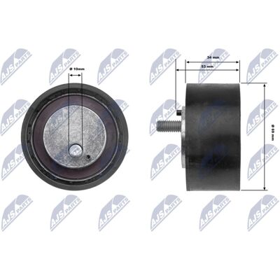 Polea Tensa NTY para Fiat Ducato & Iveco - 69mm - Plástico Polea Tensa NTY para Fiat Ducato & Iveco - 69mm - Plástico