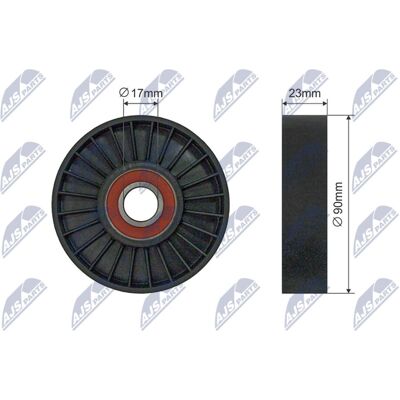 Polea tensor de distribución NTY - Saab 9-3 9-5 - 23mm Ancho Polea tensor de distribución NTY - Saab 9-3 9-5 - 23mm Ancho