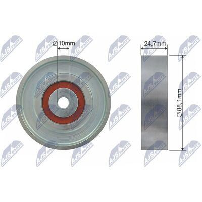 Polea de Enrollado Toyota Yaris - Diámetro 88mm, Ancho 24.7mm, OEM 88441-0D010 Polea de Enrollado Toyota Yaris - Diámetro 88mm, Ancho 24.7mm, OEM 88441-0D010