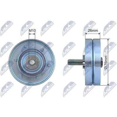 NTY Modelo RNKPL045 - Polea tensora para Honda Civic, Opel Astra NTY Modelo RNKPL045 - Polea tensora para Honda Civic, Opel Astra