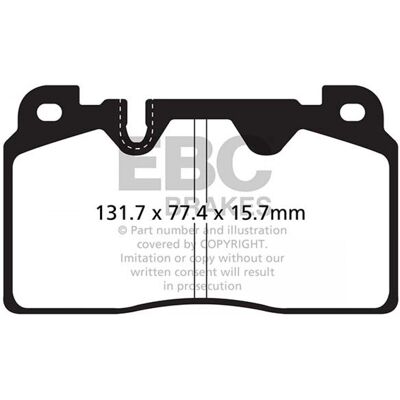 EBC Frenos DP42168R - Juego de Pastillas de Freno para Audi Q5, A6 C7, A7, Porsche Macan EBC Frenos DP42168R - Juego de Pastillas de Freno para Audi Q5, A6 C7, A7, Porsche Macan