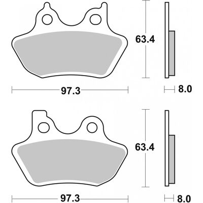 Pastillas de freno BREMBO 07HD16CC - Compatible con OEM Pastillas de freno BREMBO 07HD16CC - Compatible con OEM