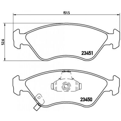 BREMBO P 30 007 Pastillas de Freno - Kia Clarus Berline BREMBO P 30 007 Pastillas de Freno - Kia Clarus Berline