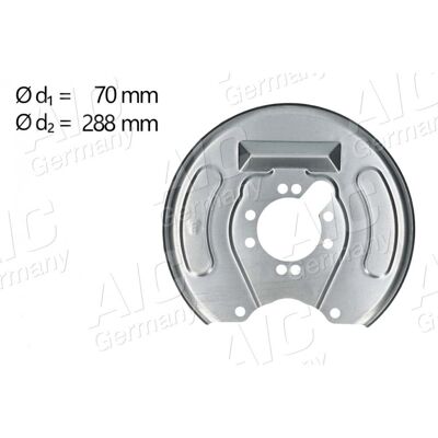 AIC Escudo de Disco de Freno - Galvanizado - Trasero Derecho - M814871, MB928791 AIC Escudo de Disco de Freno - Galvanizado - Trasero Derecho - M814871, MB928791