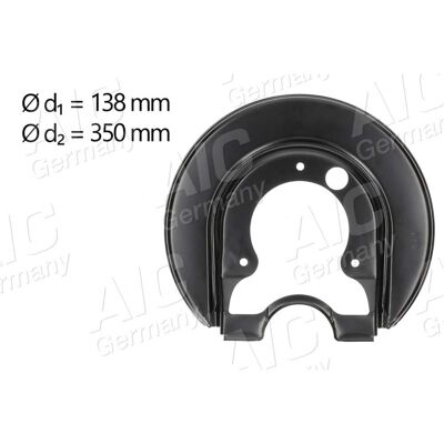 AIC Plato de Protección de Disco de Freno - Izquierda trasera - 90-260mm AIC Plato de Protección de Disco de Freno - Izquierda trasera - 90-260mm
