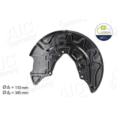 Aic Modelo 5q0615311f Escudo de freno de aluminio - Tipo de freno Aic Modelo 5q0615311f Escudo de freno de aluminio - Tipo de freno