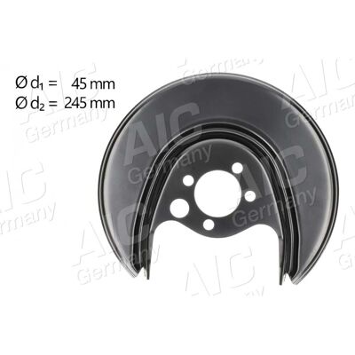 AIC 6n0615611 Cubierta de disco de freno - Rueda trasera izquierda AIC 6n0615611 Cubierta de disco de freno - Rueda trasera izquierda